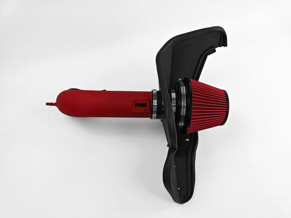 2015-2017 Ford Mustang GT 5.0L Red Cold Air Intake with Heat Shield