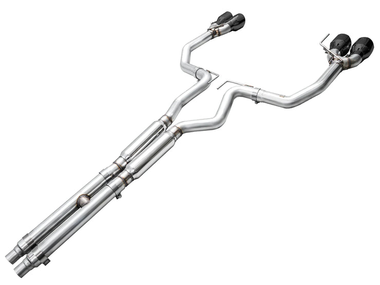 Awe Tuning® Ford Mustang GT S650 Fastback Track Edition 304SS 3" Cat-Back Exhaust with 5" OD Tips