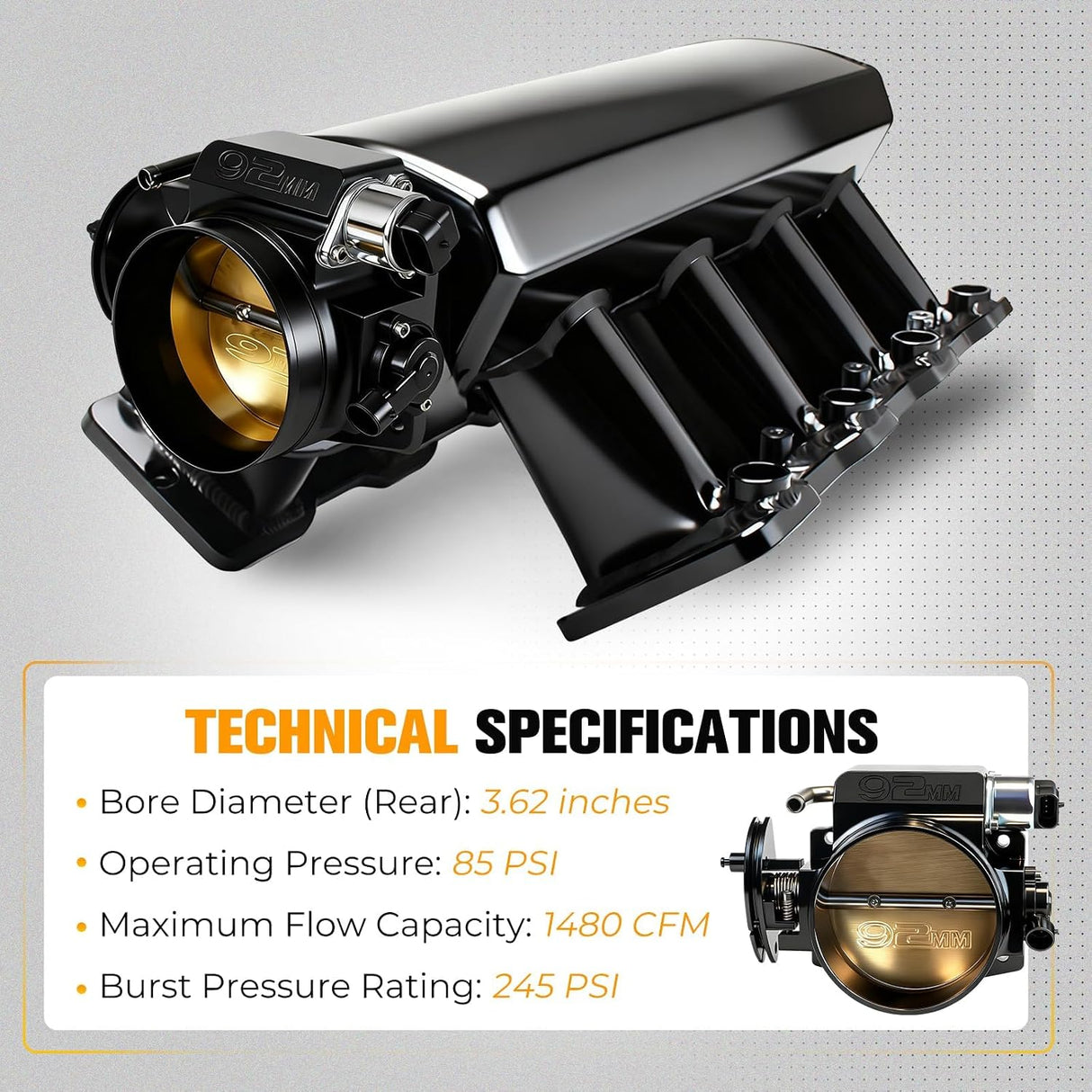 CTS-V/Camaro/Corvette/Firebird 4-Bolt LSx Drive-Wire Throttle Body
