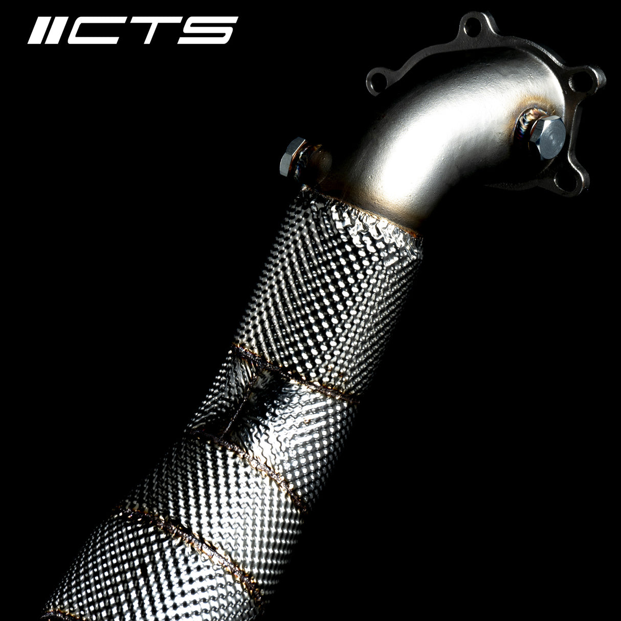 CTS Turbo® (12-19) Audi S6/S7/RS7 C7 4.0L 304SS 3" Downpipe Set with 200 Cell High-Flow Catalytic Converter