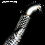 CTS Turbo® (12-19) Audi S6/S7/RS7 C7 4.0L 304SS 3" Downpipe Set with 200 Cell High-Flow Catalytic Converter