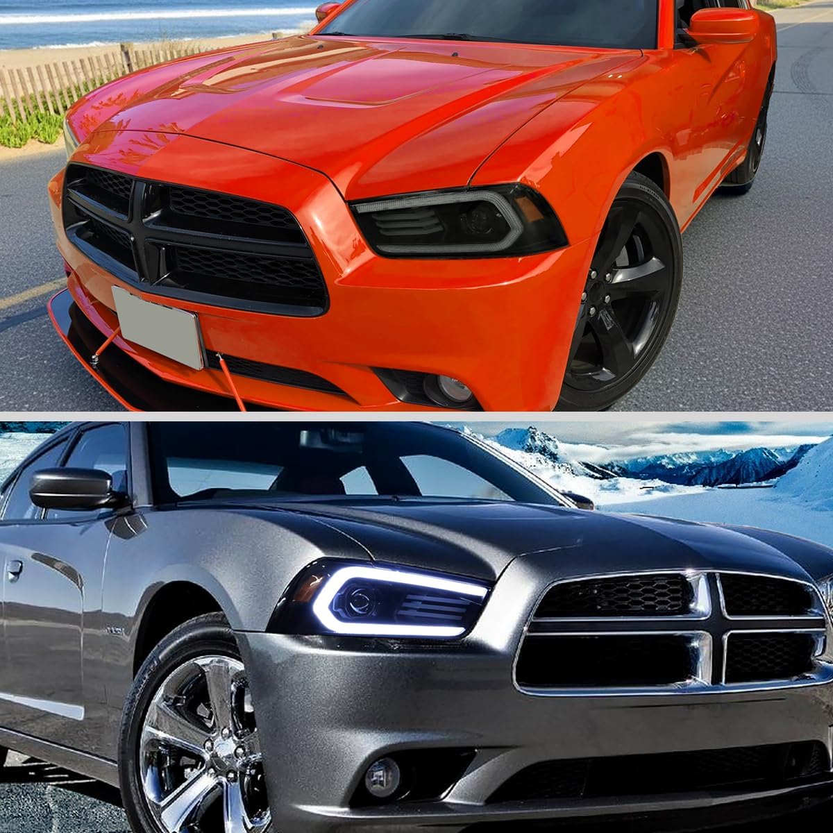 Dodge Charger Head Light LED DRL Switchback Sequential Turn Signal