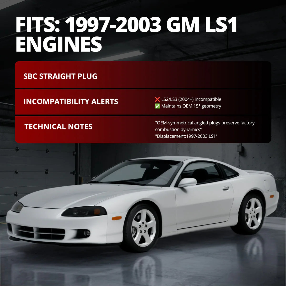 (97-04) Camaro/Corvette/Firebird LS1 Cast Aluminum Cylinder Head (Angled Plug)