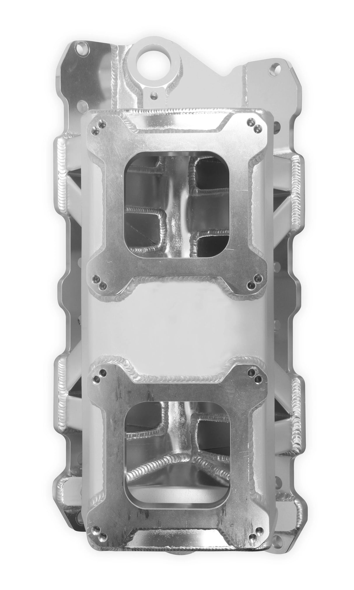 Holley® #825071 Small Block Chevy Dual Quad Single Plane Sniper Sheet Metal Fabricated Intake Manifold