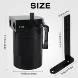 Ford Mustang/F-150 2.7L/3.5L/5.0L 350ml Baffled Oil Catch Can/SAI FIL