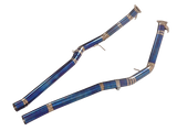 19-25 Audi RS6 C8/RS7 4K8 Titanium 3" Catless Exhaust Mid-Pipes

