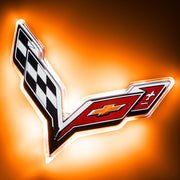 Oracle Corvette C7 Rear Illuminated Emblem - Amber