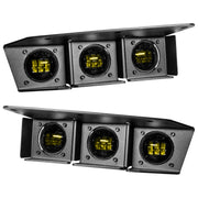 ORACLE Lighting 21-22 Ford Bronco Triple LED Fog Light Kit for Steel Bumper - Yellow