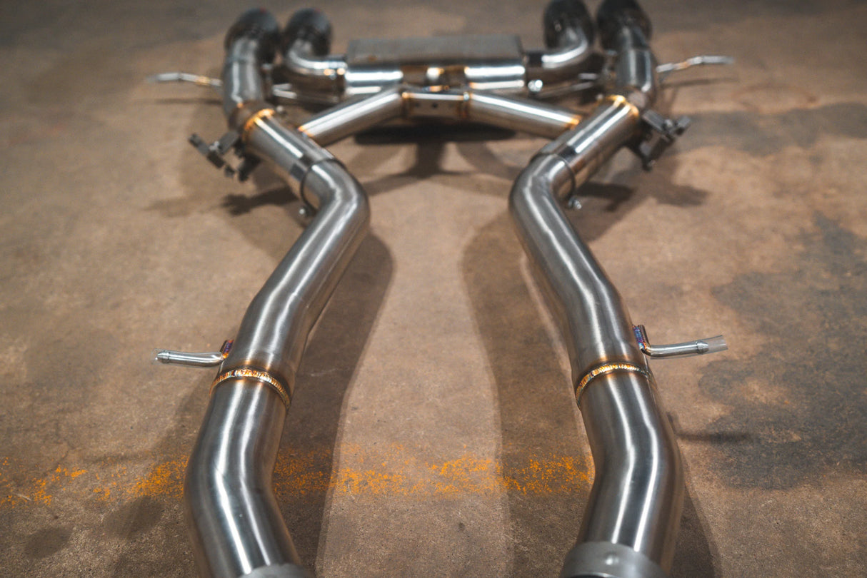Valvetronic Designs® (20-25) BMW M3/M4 G8x Valved Sport Cat-Back Exhaust with 4" OD Tips