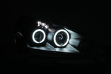 ANZO 2005-2006 Acura RSX Projector Headlights w/ Halo Black