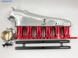Deepmotor CNC 2JZ-GE Intake Manifold Fuel Rail Throttle Body Set 12 Injectors