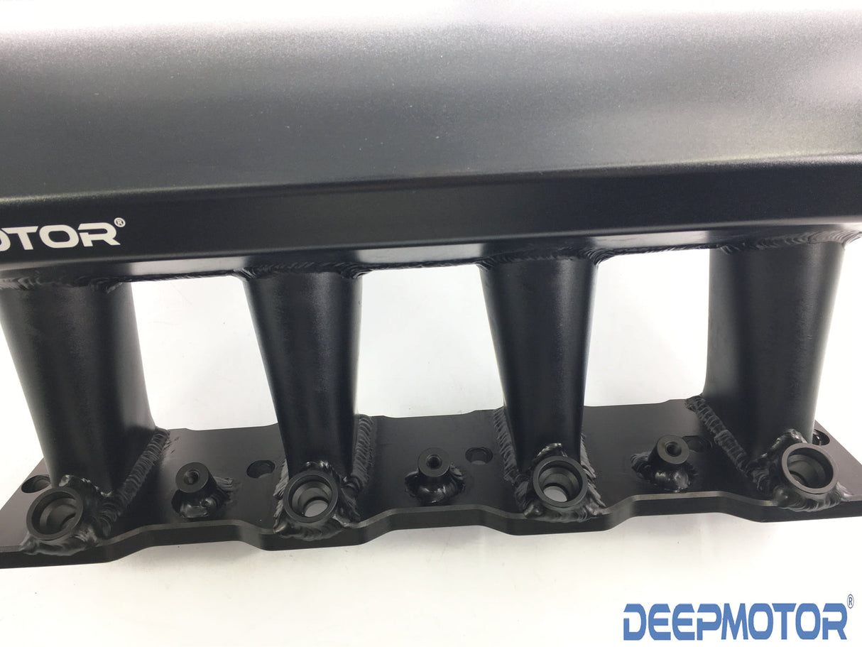 Deepmotor Aluminum Fabricated LS7 EFI Intake Manifold Fuel Rail Kit Black