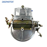 Deepmotor 2 Barrel Carburetor 350 CFM Manual Choke Silver