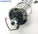 32'' Chrome Floor Tilt Manual Steering Column w/ 9 Hole Wheel Adapter No Key