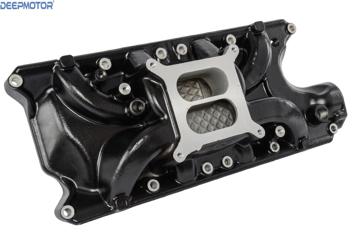 Intake Manifold Dual Plane for SBF 289 302 Windsor Small Block Ford Black