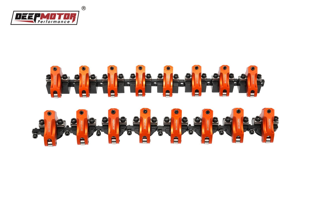 Aluminum Shaft Mount 1.7 Ratio Roller Rocker Arms w/ Hardware for Chevy BBC 454