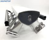 Deepmotor Aluminum Fabricated LS7 EFI Intake Manifold Fuel Rails Kit Silver