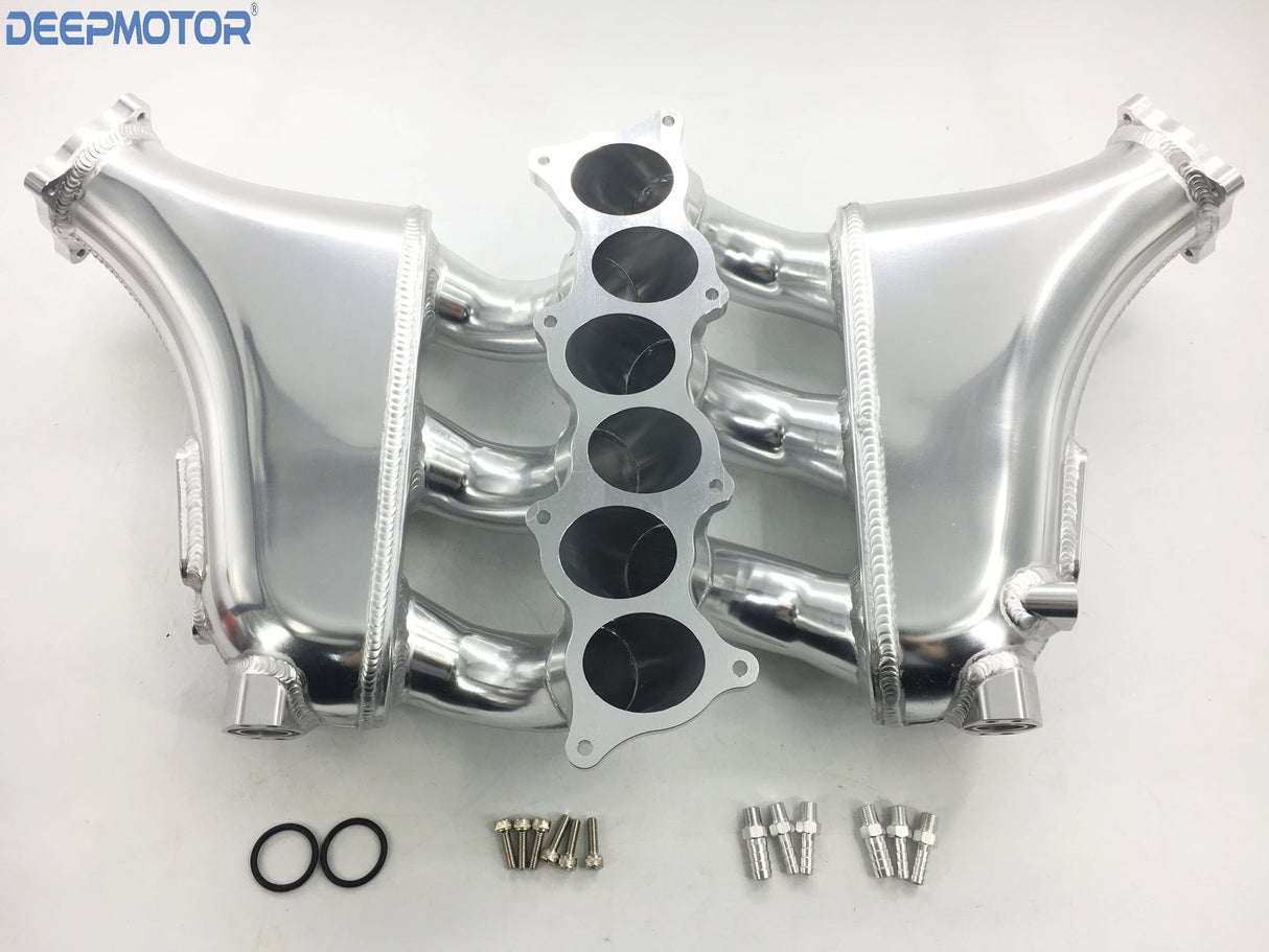 Deepmotor GTR R35 VR38DETT Billet Intake Manifold for 09-UP Nissan Plenum Silver