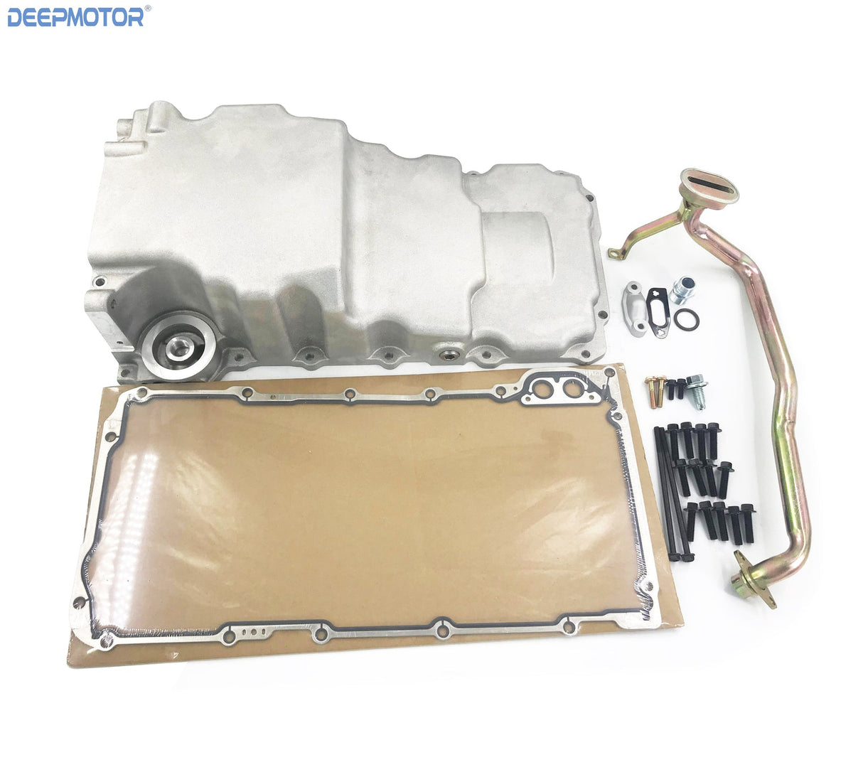 Deepmotor LS Retrofit  Rear Sump Oil Pan with Added Clearance &Turbo Drains