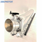 RB25 RB25DET Billet Intake Manifold Fuel Rail 90mm Throttle Body + Control Cable