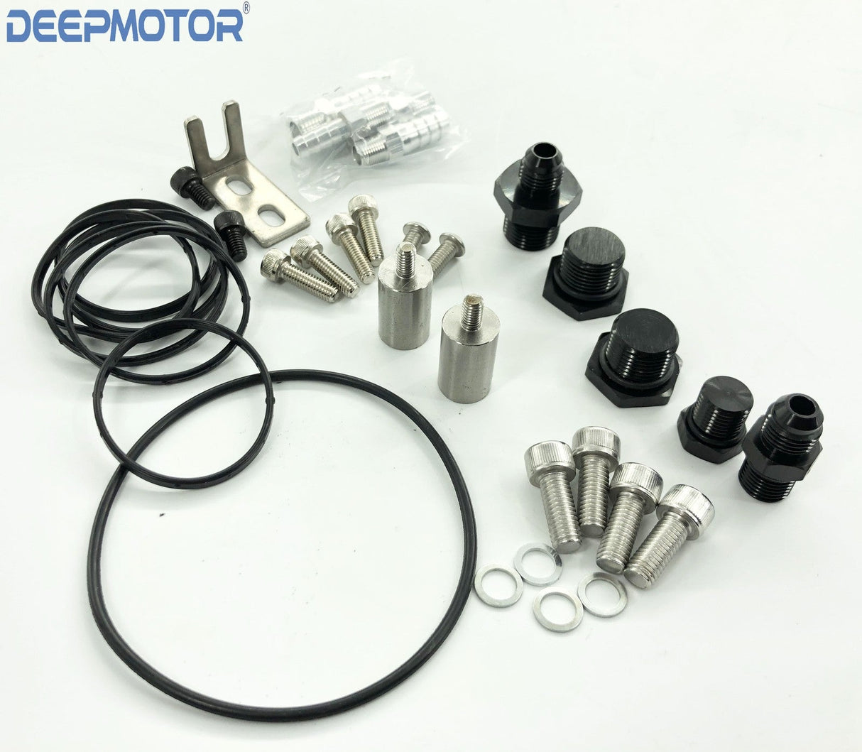 Deepmotor Billet 90mm Intake manifold Fuel Rail Throttle body for M50 M52 silver