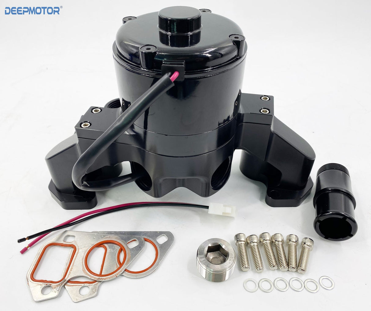 Deepmotor CNC LS LS1 LS2 LS3 LS6 6.0 Electric Water Pump Aluminum Black