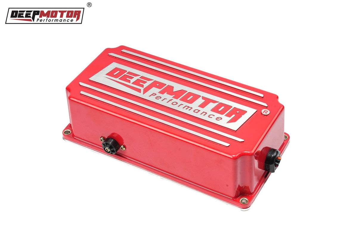 Deepmotor Billet Red Distributor Coil Ignition Kit for SBC BBC Chevy 350 454 Pro