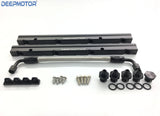 Deepmotor Billet Fuel Rail Kit for GM LS3 OE Intake Manifold with Hardwares 6AN