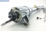 32" Floor Shift Tilt Steering Column with Ignition Keys & Steering Wheel Adapter