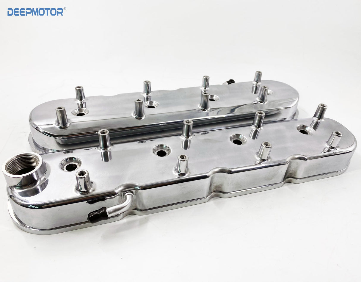 LS Cast Aluminum Tall Valve Covers for LS1 LS2 LS3 LS6 5.3 6.0 Polished