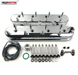 Deepmotor Tall Cast Aluminum Valve Covers for LS1 LS2 LS3 LS6 5.3 6.0 Chrome