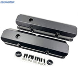 Deepmotor  Fabricated Valve Cover Aluminum  for Ford FE Black w/breather grommet
