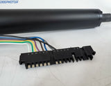 30" Manual Column Floor Shift Tilt Steering Column w/ Key & Wheel Adapter Black