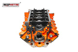 CNC machined Cast Iron Engine Block for LSX 4.000 Bore DH-9.240 6-Bolt Orange
