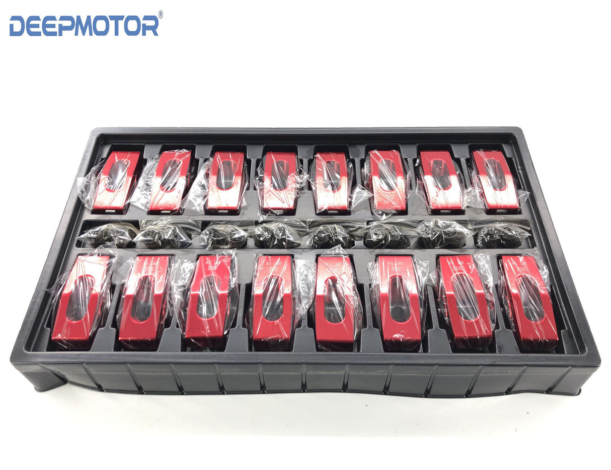 Deepmotor Aluminum Rocker Arms Set for SBF 289 302 351W 1.6 Ratio 3/8''