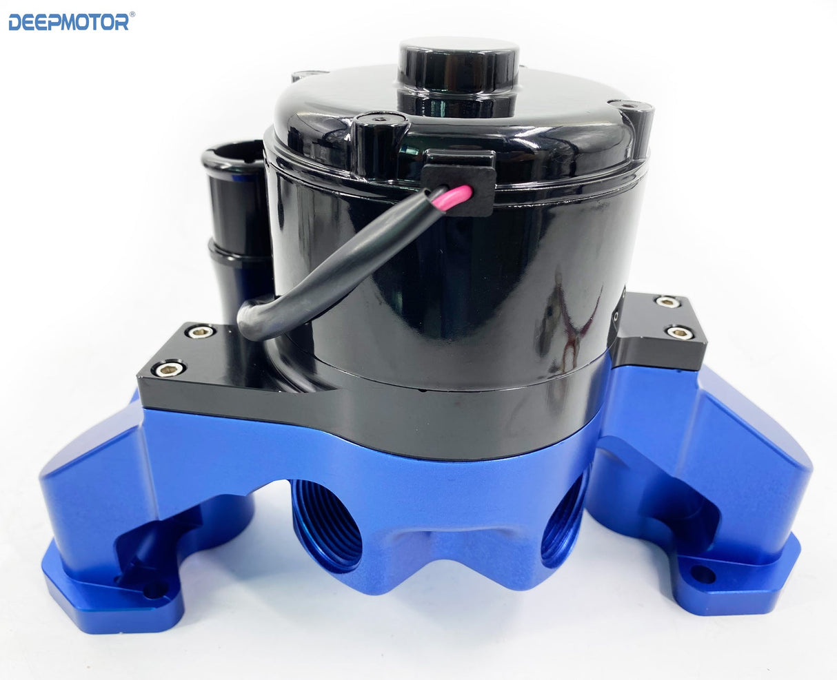Deepmotor CNC LS LS1 LS2 LS3 LS6 6.0 Electric Water Pump Aluminum Black-Blue