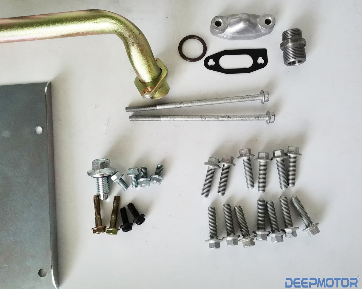 Deepmotor LS Swap Retrofit Oil Pan Low Profile w/ Pick Up Gasket LS1 LS3 LS6 Set
