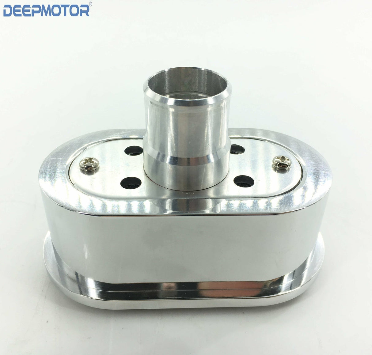 Deepmotor Finned Oval Polished Aluminum Valve Cover Oil Breather Cap SBC 350 302