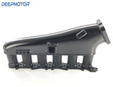 RB26 RB26DET Fab Intake manifold Fuel Rail 90mm Throttle Body Set + Cable Black
