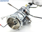 32" inch Auto Column Shift Tilt Steering Column with Key & Wheel Adapter Chrome