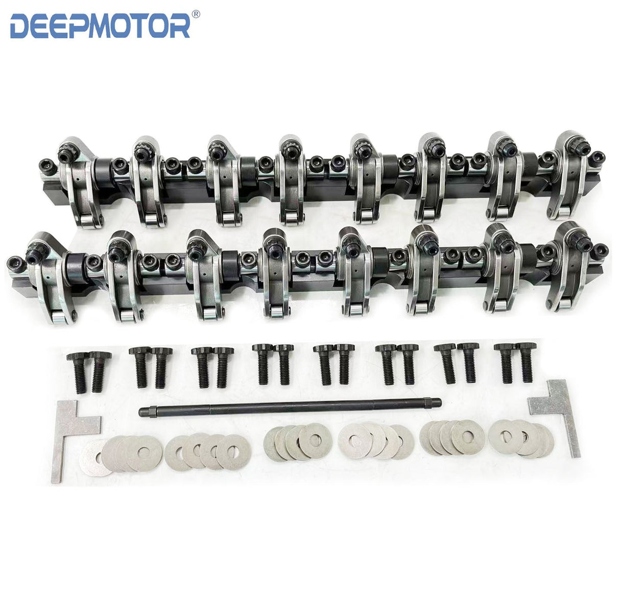 Stainless Steel Shaft Mount 1.7 Ratio Roller Rocker Arms for Chevy GM LS3