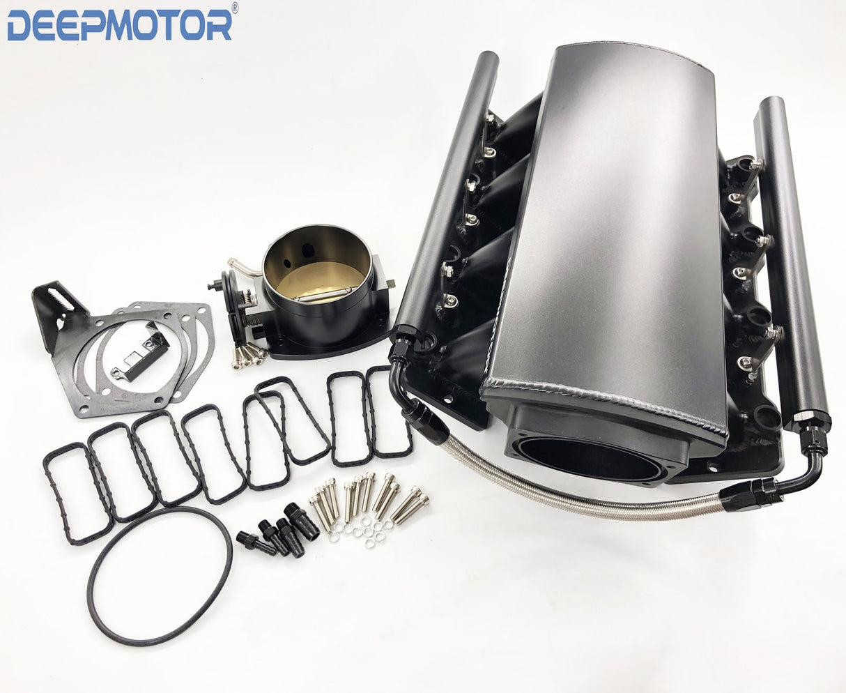 Low LS3 L92 Intake Manifold MAP Sensor Port +Fuel Rail 102 Throttle Body Bracket