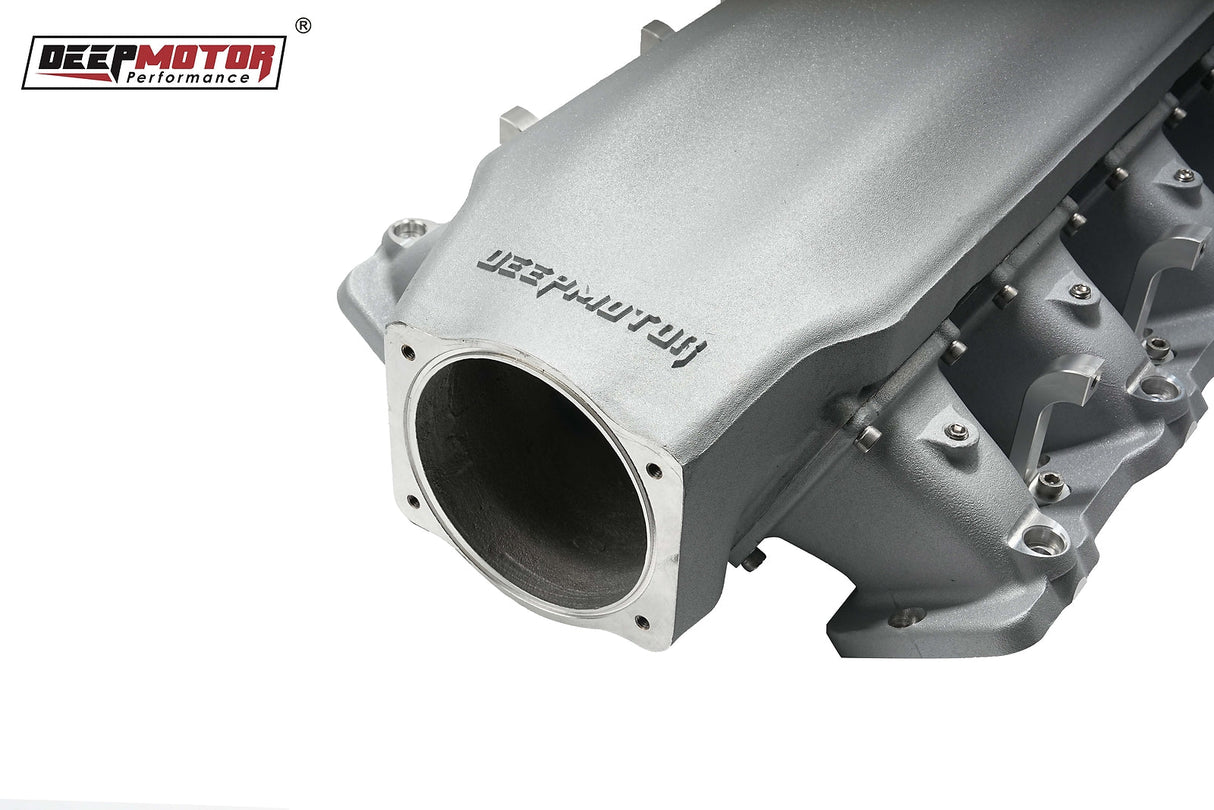 Deepmotor LS3 L92 102mm Casting Bolted Intake Manifold with Fuel Rails Silver