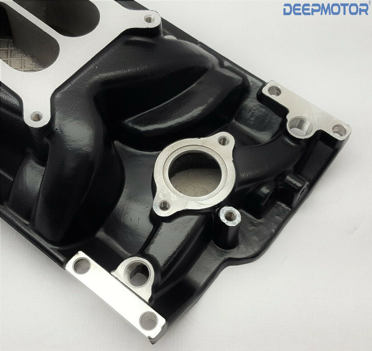 For Small Block Chevy SBC Vortec Dual Plane 350 383 Intake Manifold 1996-UP BLK