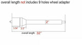 Deepmotor 32" Auto Column Shift Tilt Steering Column with Key & Wheel Adapter