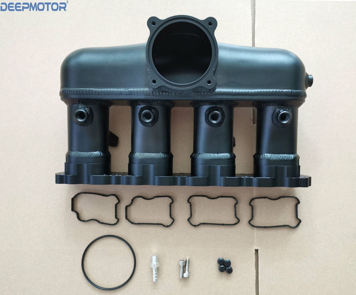 Aluminum Intake Manifold for EA888 (Gen III) VW 2.0T W/Methanol 1/8'' NPT Black