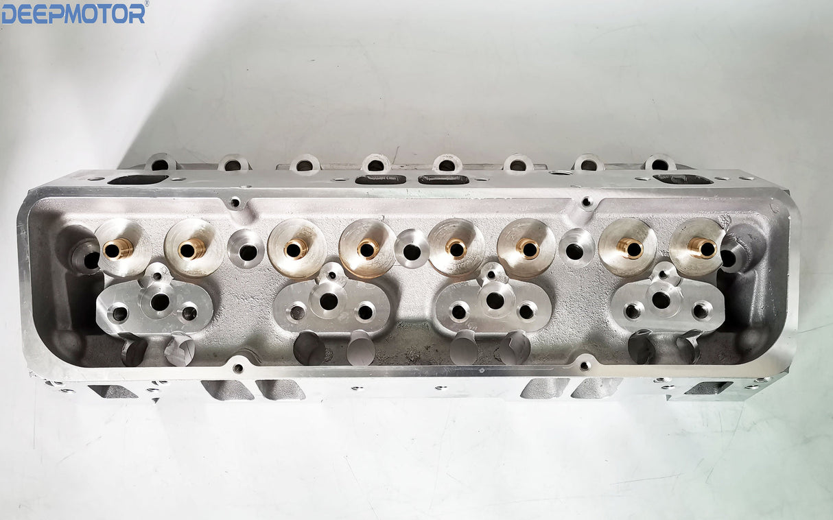 Deepmotor for Small Block Chevy SBC 350 Aluminum Bare Cylinder Head Angle Plug