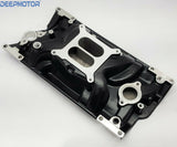 For Small Block Chevy SBC Vortec Dual Plane 350 383 Intake Manifold 1996-UP BLK