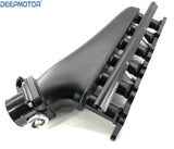 RB26 RB26DET Fab Intake manifold Fuel Rail 90mm Throttle Body Set + Cable Black