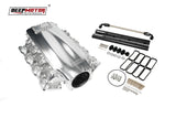 Billet 102mm Intake Manifold Set with Burst Panel Flange for LS1 LS2 LS6 Silver